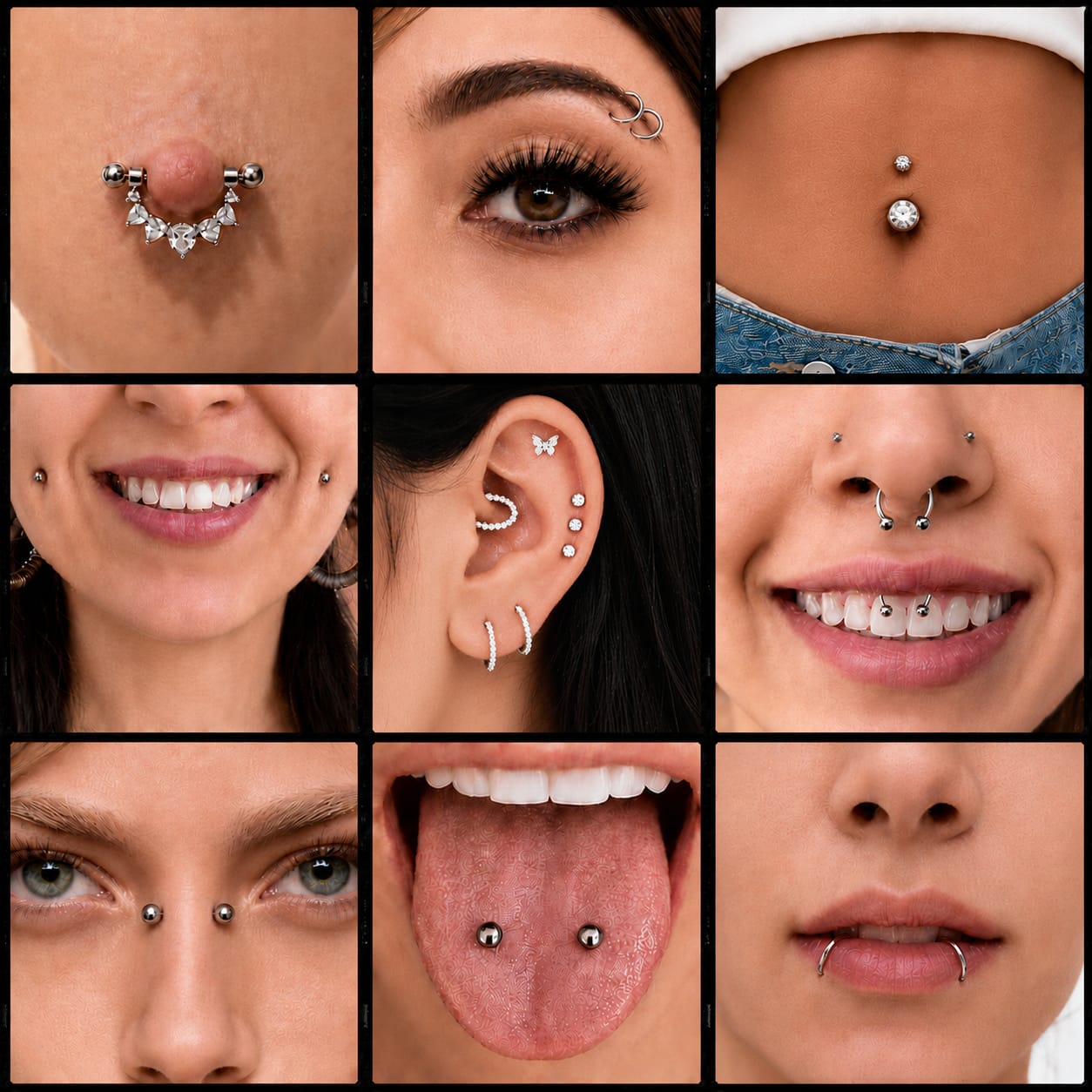 Zoltán utför professionell piercing på Dark Tattoos Sweden i Borås