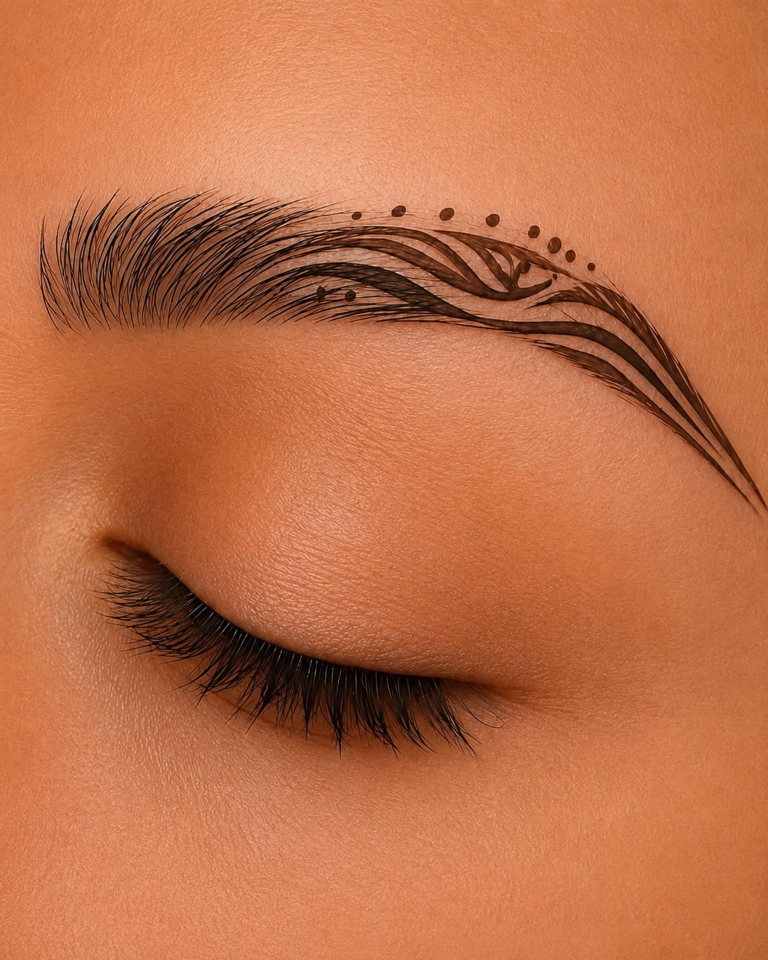 Eyebrow tattoo – full natural brows at Dark Tattoos Sweden