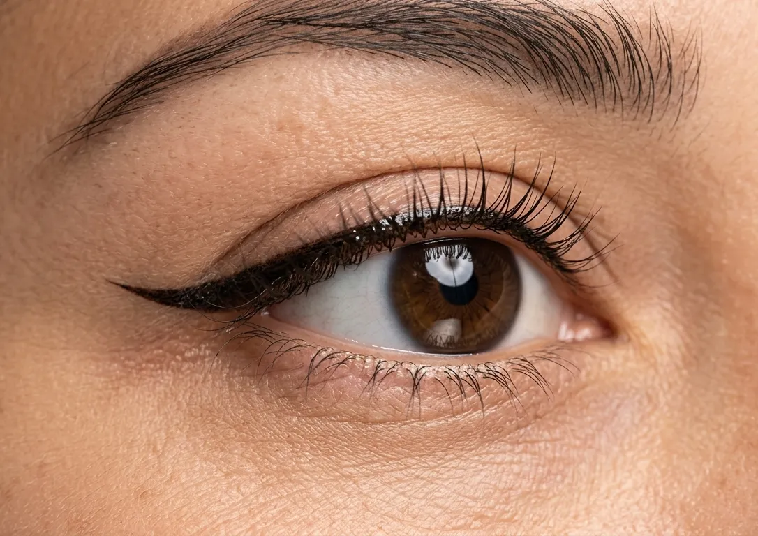 Professionell eyeliner-tatuering i Borås – naturlig definierad linje