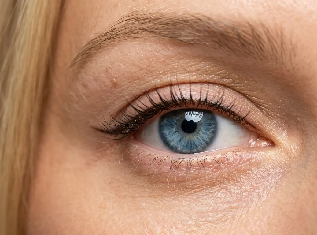 Eyeliner-tatuering resultat – definierad blick hos Dark Tattoos Sweden