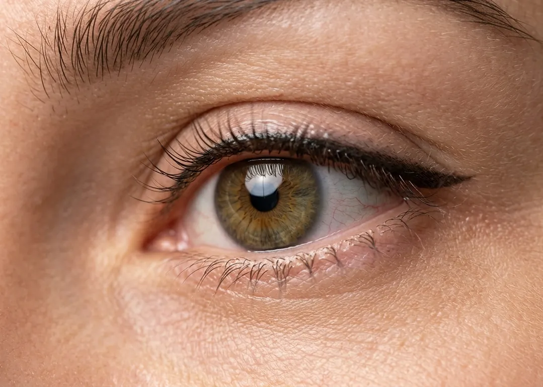 Permanent eyeliner-tatuering – definierad fransrad hos Dark Tattoos Sweden