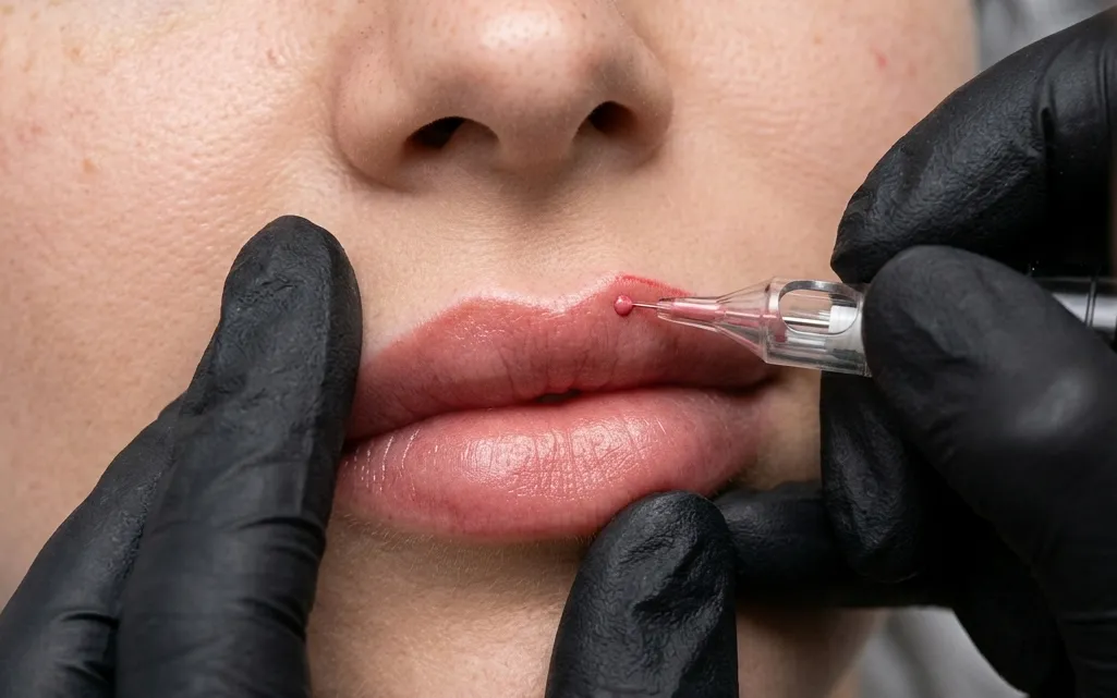 Professionell läpptatuering i Borås – naturlig färg och kontur